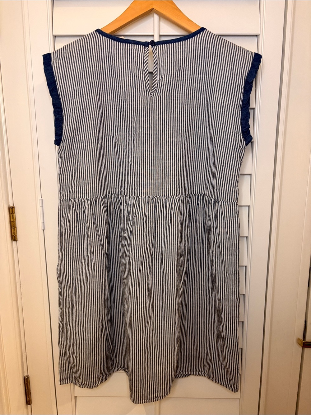 Savanna Jane Navy Tunic with Multicolor Floral Embroidery - Picture 5 of 5